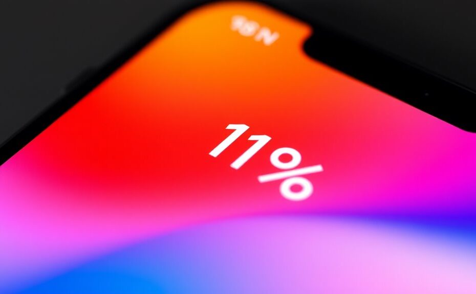 setting iphone 11 battery percentage